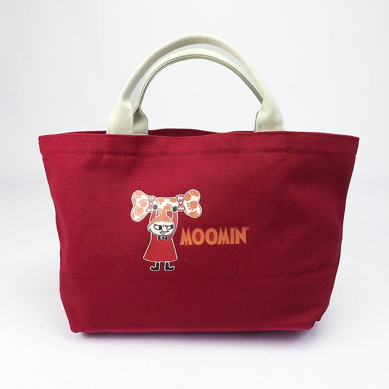 MOOMIN授權-日系小托特包(紅) - 手提包/手提袋 - 棉．麻 紅色