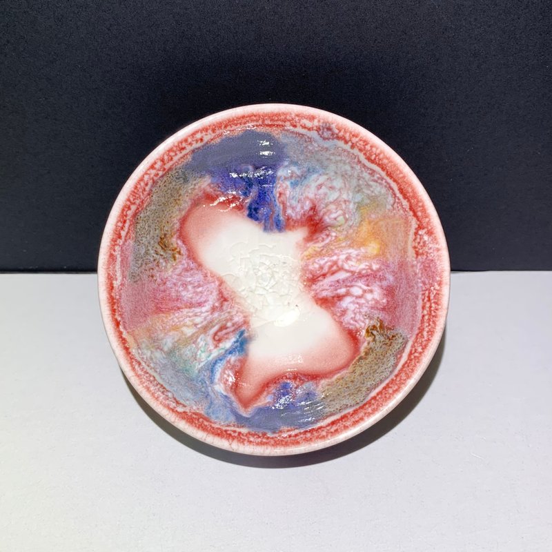 冰晶油畫山水圓杯 / 邱毓寧 / 鶯歌燒 / A50 - 茶壺/茶杯/茶具 - 瓷 黑色
