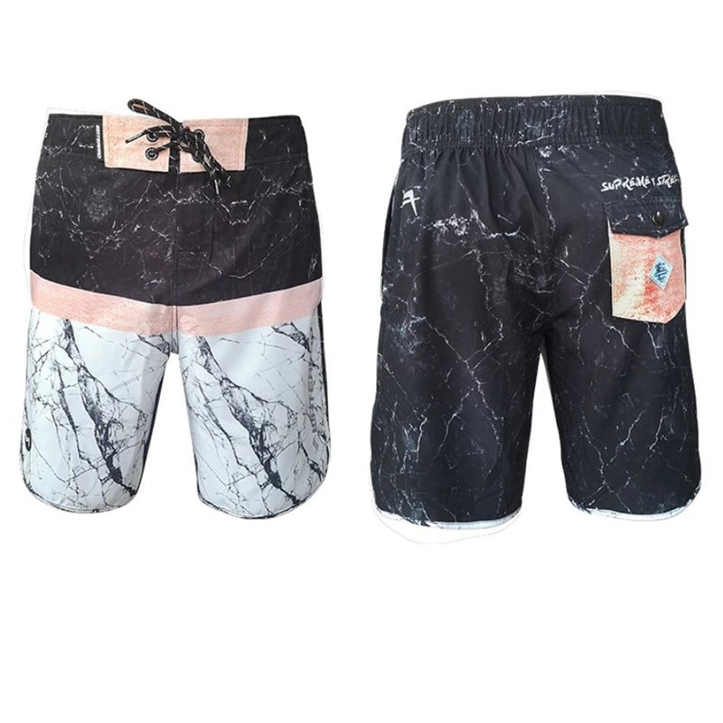 Men's loose quick dry beach sports shorts - กางเกงขายาว - วัสดุกันนำ้ สีเขียว