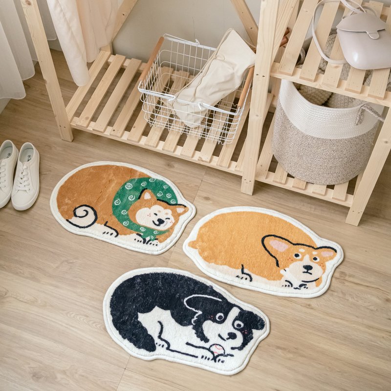 Chickenman collaboration・Plush floor mat - Rugs & Floor Mats - Cotton & Hemp 