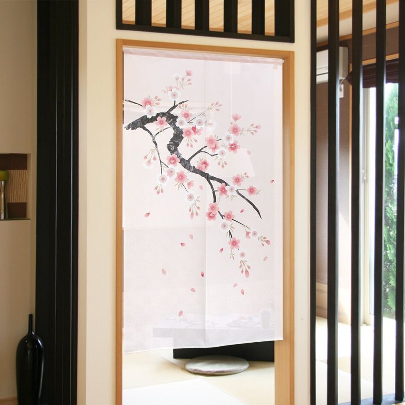 【預訂】日本製 淡櫻門簾 - 門簾/門牌 - 聚酯纖維 粉紅色