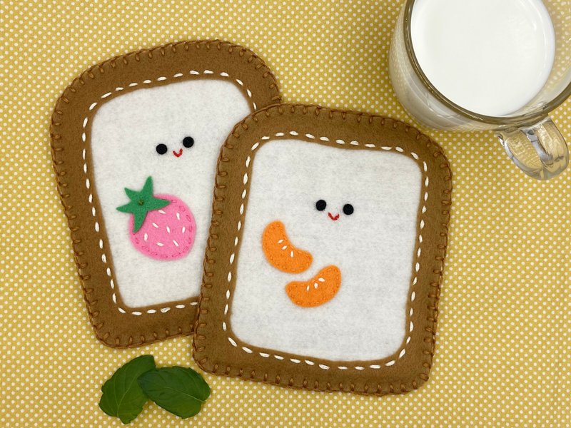 Styling coasters/non-woven coasters/toast coasters/insulation pads - Coasters - Other Materials 