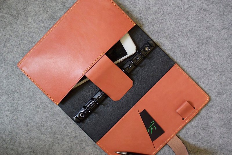 Special version of plug-in notebook // 2023 pocket book / - Notebooks & Journals - Genuine Leather 