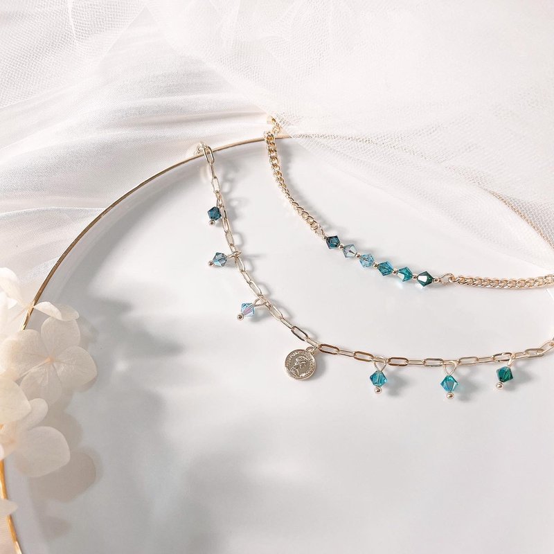 Swarovski Artemis | Iris 水晶手鍊 - 手鍊/手環 - 水晶 藍色