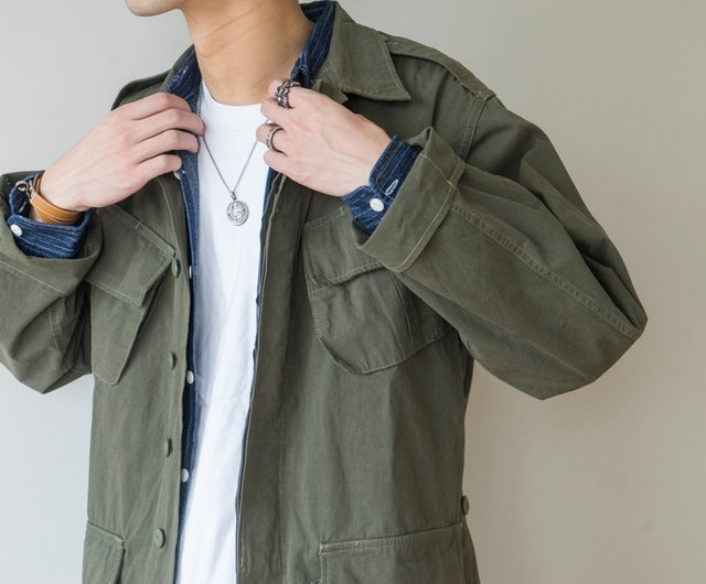 Jungle Fatigue Jacket Japanese vintage style four-pocket military