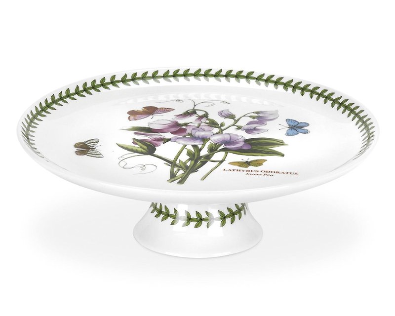 Portmeirion Botanic Garden Cake Stand 10 inch - Plates & Trays - Pottery Purple