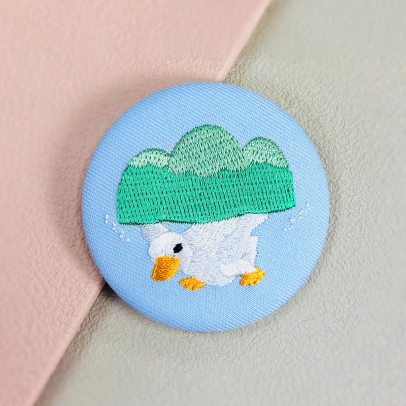【諧音生物系列】鴨力山大 | 刺繡開瓶器 - 開瓶器/開罐器 - 繡線 藍色