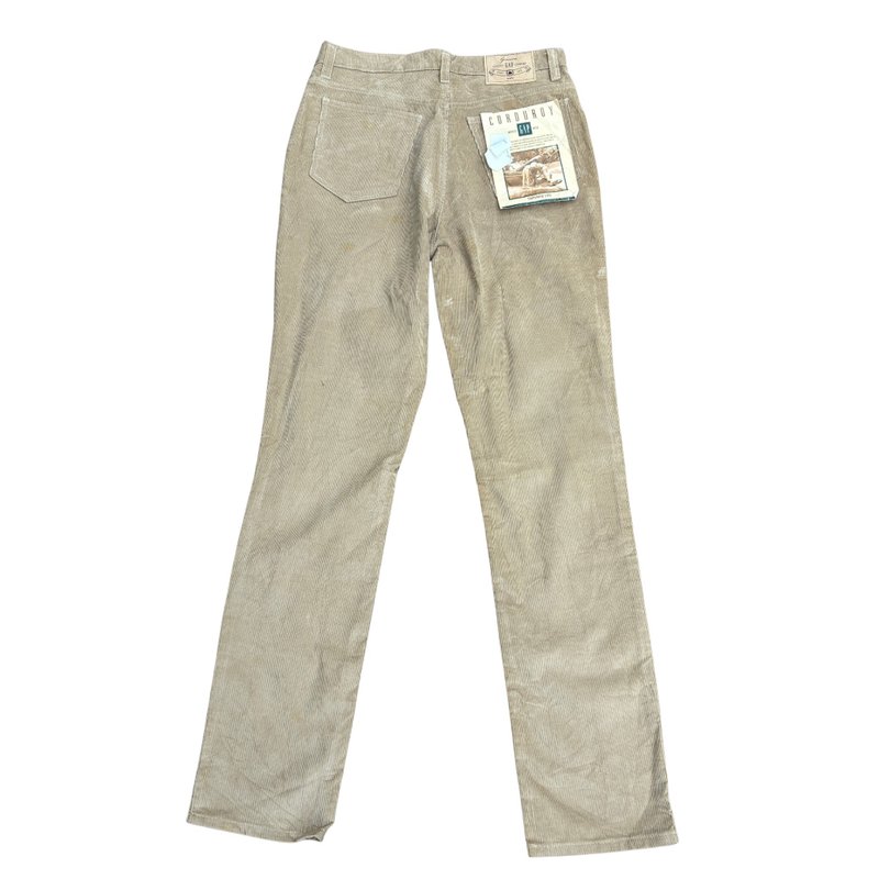 Vintage 90s GAP Tapered Khaki Corduroy Pant  Deadstock - 男長褲/休閒褲 - 棉．麻 卡其色