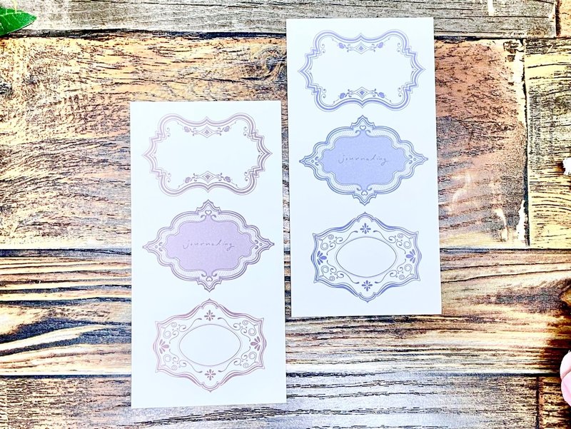 (art memo pack 2 types SET) antique frame 2 types  202503 - 便條紙/便利貼 - 紙 多色