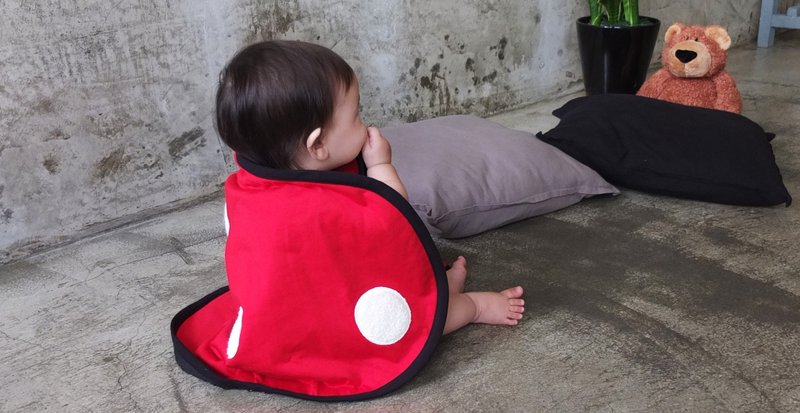 CLARECHEN sock blanket_for stroller chair - Bibs - Cotton & Hemp Red