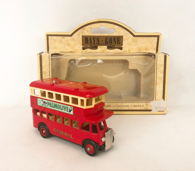 英國製經典紅色雙層巴士款小車 含原裝盒 - 擺飾/家飾品 - 其他金屬 