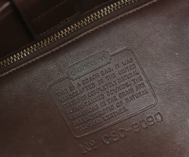 COACH antique bag A13 brown handbag doctor bag genuine leather [Tsubasa.Y  vintage house] - Shop tsubasay Briefcases & Doctor Bags - Pinkoi