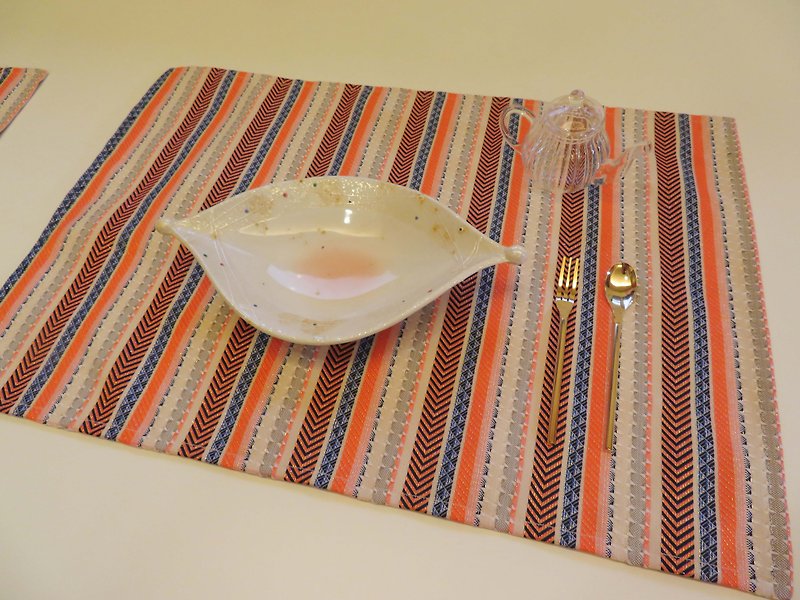 Other Materials Place Mats & Dining Décor - Folk style geometric striped placemat table mat decorative mat straight large size placemat (2 in)