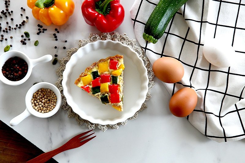[French stewed salt] Ratatouille Quiche egg yolk vegetables nine inches - Savory & Sweet Pies - Fresh Ingredients 
