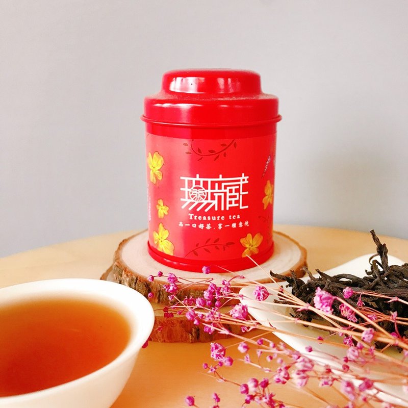 【台灣紅茶】台茶21號日月潭紅韻紅茶_10g優雅小茶罐 - 茶葉/茶包/水果茶 - 新鮮食材 紅色
