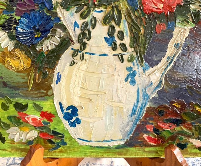 希少稀な アンティーク】果物の静物 ゴージャスなフレーム付き 油彩画 絵画