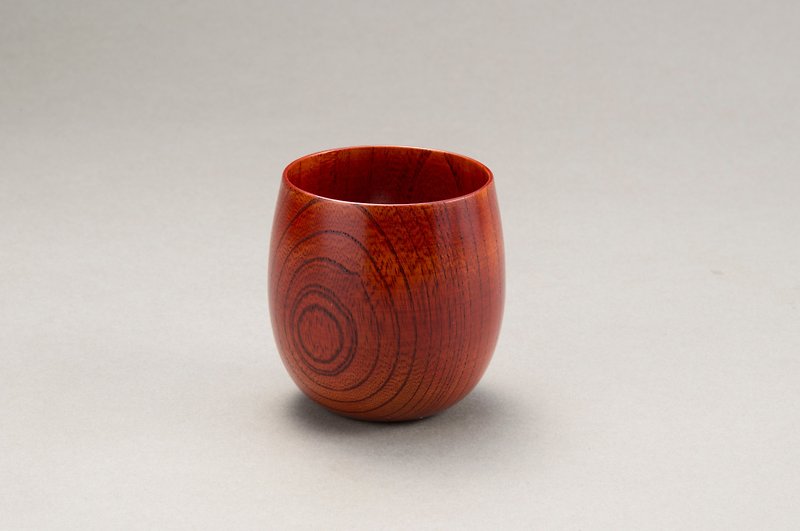 Tamayura cup - ถ้วย - ไม้ สีแดง