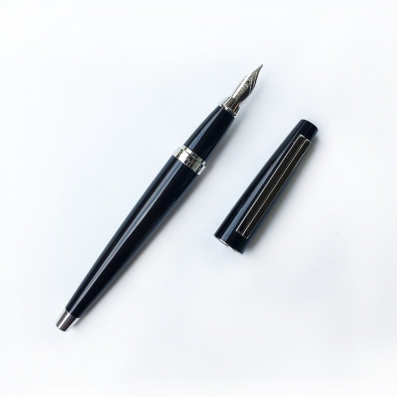 ◤S.T. Dupont 黑漆鋼筆 | 法國 稀有 收藏 手工 精緻 質感 高貴 - 鋼筆 - 其他材質 黑色
