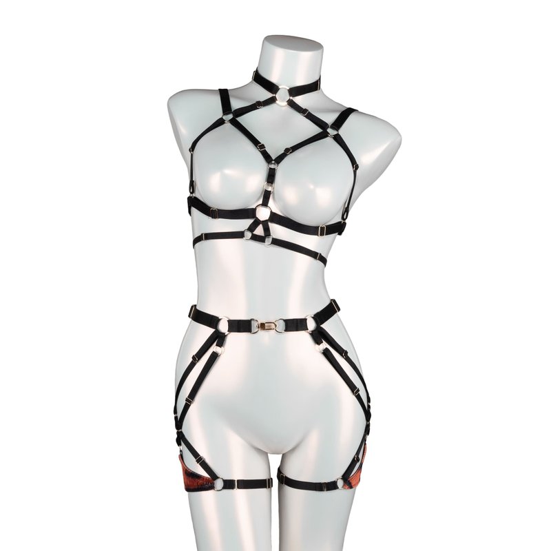 Tiger Harness Set - 其他 - 其他材質 咖啡色