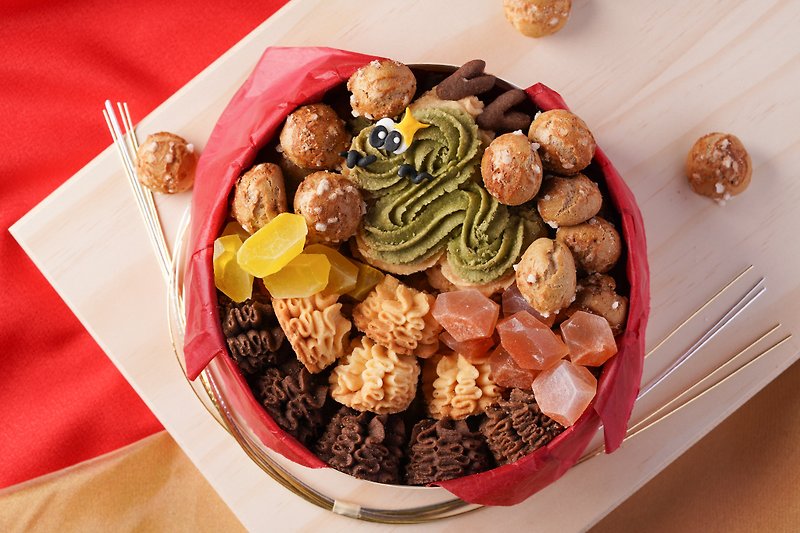 【Baking Course】Longxin Dayue Jewelry Cookie Box - Cuisine - Other Materials 