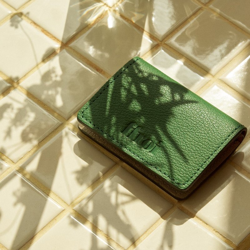 ilot 折疊皮夾_綠色 / 卡夾 / 4 色 - 錢包/皮夾/長短夾 - 真皮 綠色