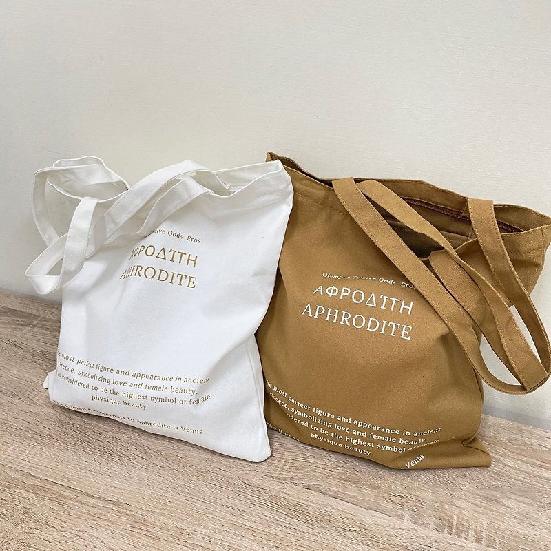 aphrodite art zipper canvas bag canvas bag canvas bag tote bag - Handbags & Totes - Other Materials 
