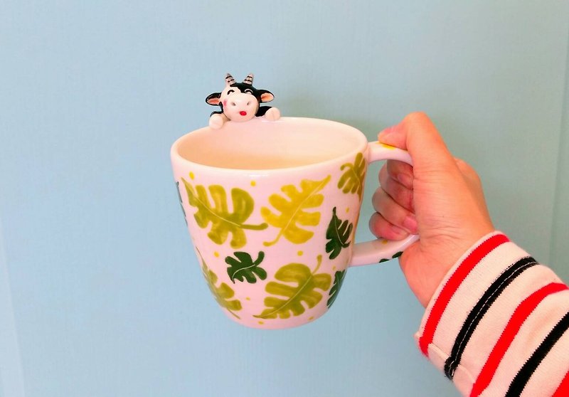 Drink a cup of drink with you hand-made mug version about 400c.c - แก้วมัค/แก้วกาแฟ - เครื่องลายคราม หลากหลายสี
