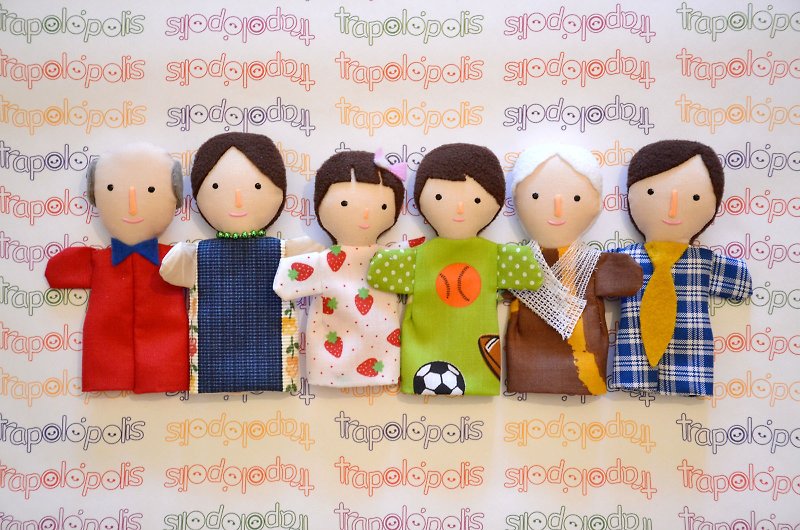 Goody Bag -  Family Set x 2 - Stuffed Dolls & Figurines - Other Materials 