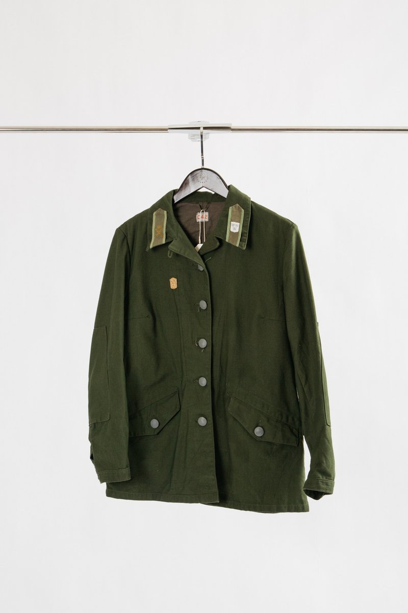 Swedish M59 Fieid jacket【初戀販賣所】E221 - 男夾克/外套 - 棉．麻 綠色