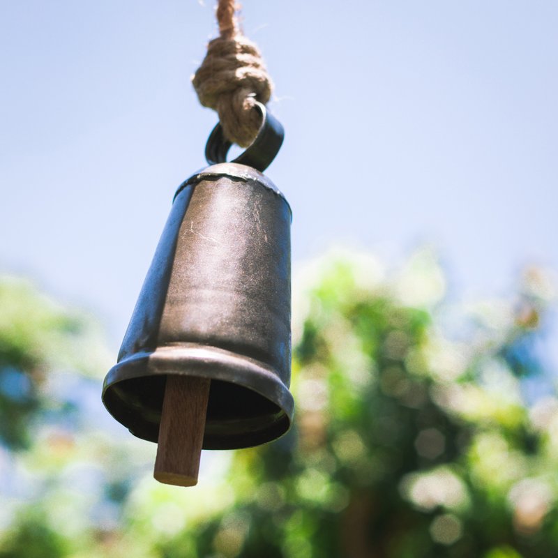 Black faced bell_Recycled metal_Fair trade - Items for Display - Other Metals Black