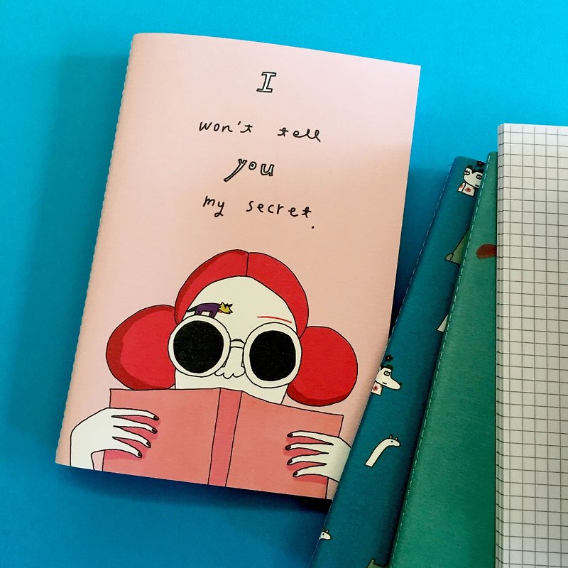 I Have a Secret | Squared Notebook - สมุดบันทึก/สมุดปฏิทิน - กระดาษ สึชมพู