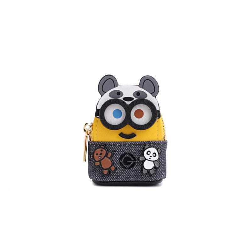 Minions Leather Nano Crossbody & Shoulder Handbag - CHENGDU - กระเป๋าแมสเซนเจอร์ - หนังแท้ สีเหลือง