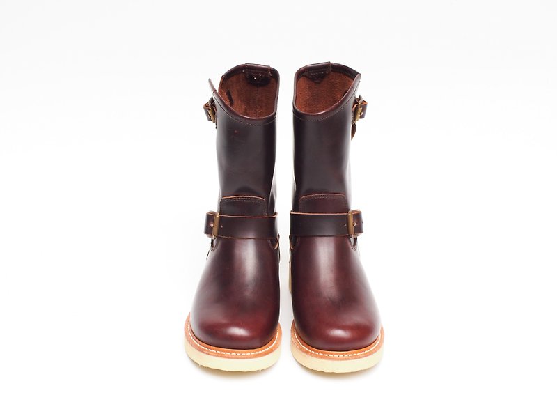 【Work Lady】 PASADENA ENGINEER BOOTS - Women's Casual Shoes - Genuine Leather Brown