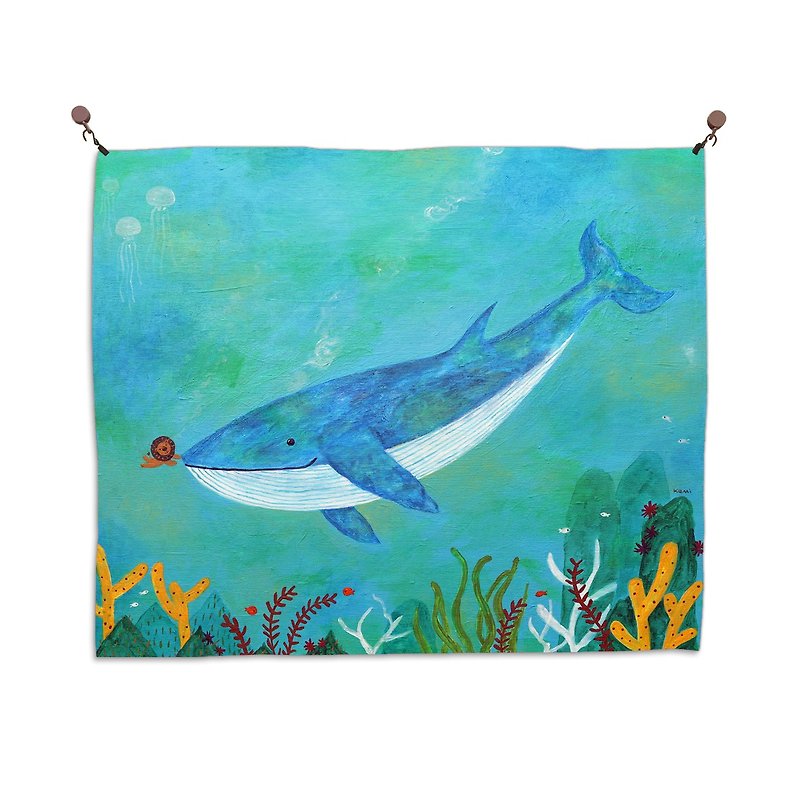 kami illustration hanging cloth - this sea - Doorway Curtains & Door Signs - Polyester 