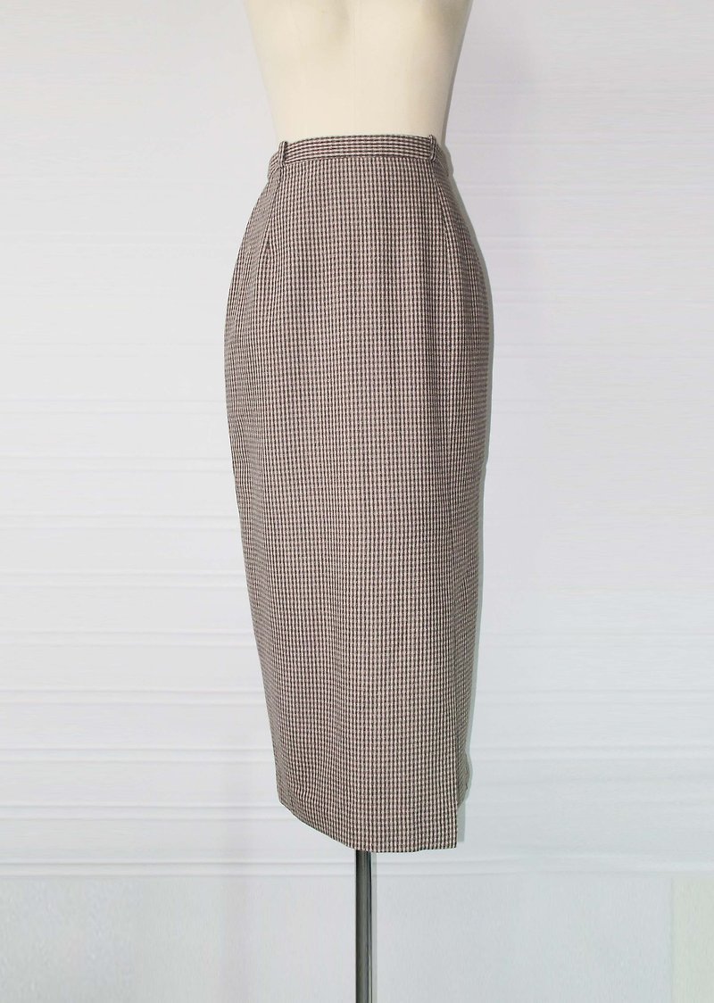 Wahr_ houndstooth dress - Skirts - Other Materials 