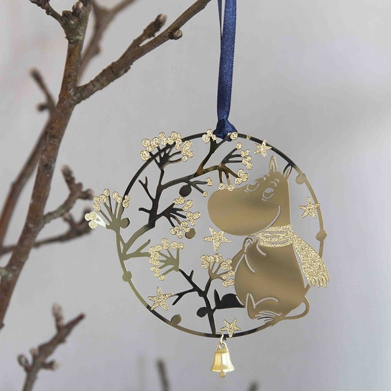 Moomin 金色姆明初雪掛飾 - 擺飾/家飾品 - 銅/黃銅 