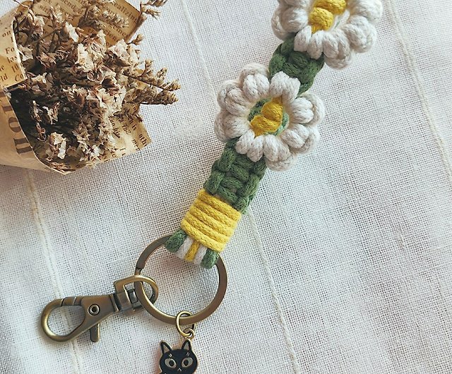 🌼Crochet Daisy Keychain Tutorial  Easy and Fast to make this keychain🌼 