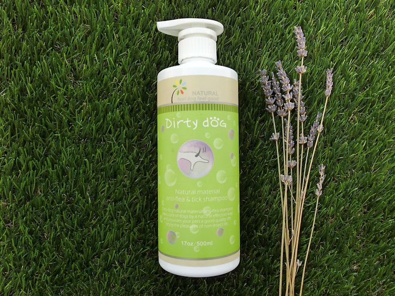 Dirty Dog-Bug Breaking-Natural Anti-flea and Insect Repellent Shampoo-500ML - ทำความสะอาด - พืช/ดอกไม้ สีเขียว