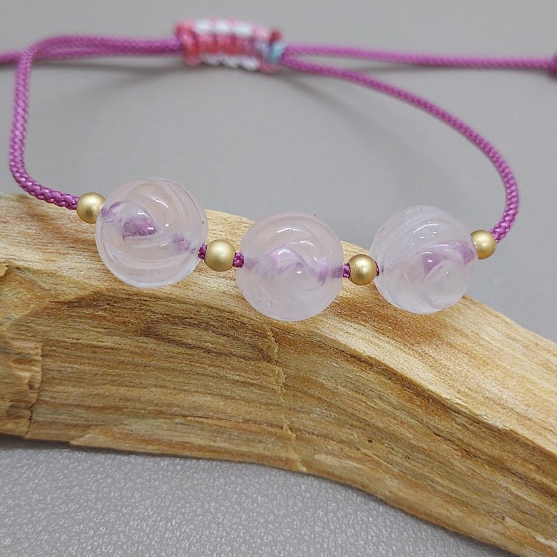 Rose Quartz Bracelet- Increase luck in marriage - Bracelets - Crystal 