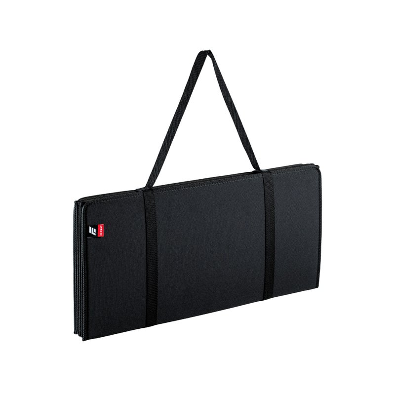 【ELEMAT】7mm Anti-Slip Fabric Foldable Exercise Mat (6-Fold) Made in Taiwan - Yoga Mats - Eco-Friendly Materials Black