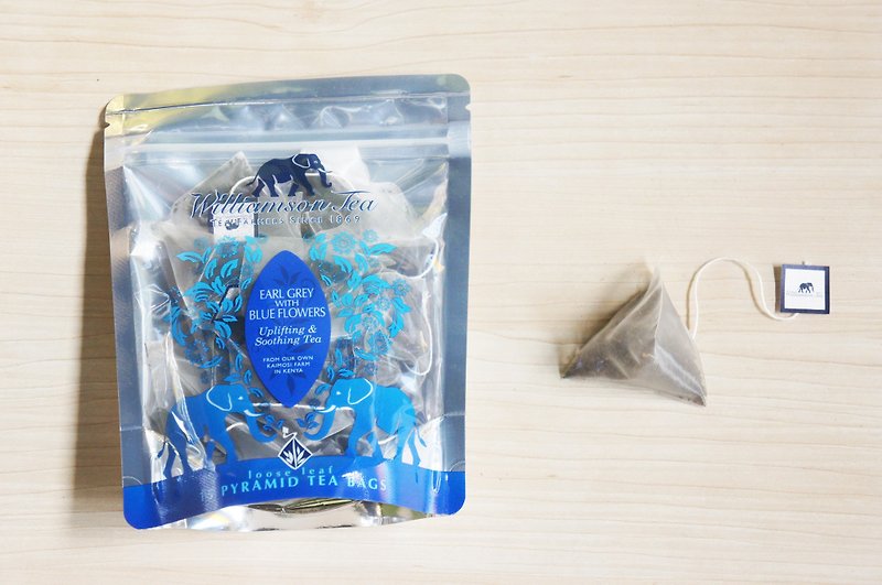 法式伯爵茶EARL GREY WITH BLUE FLOWERS / 立體茶包系列 - 茶葉/漢方茶/水果茶 - 新鮮食材 藍色