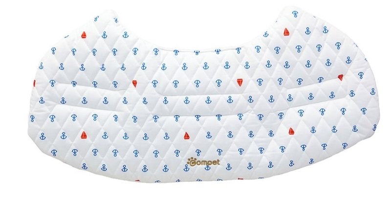 COMPET double-sided comfort pad for pets (sea anchor pattern) - หมอน - ผ้าฝ้าย/ผ้าลินิน ขาว