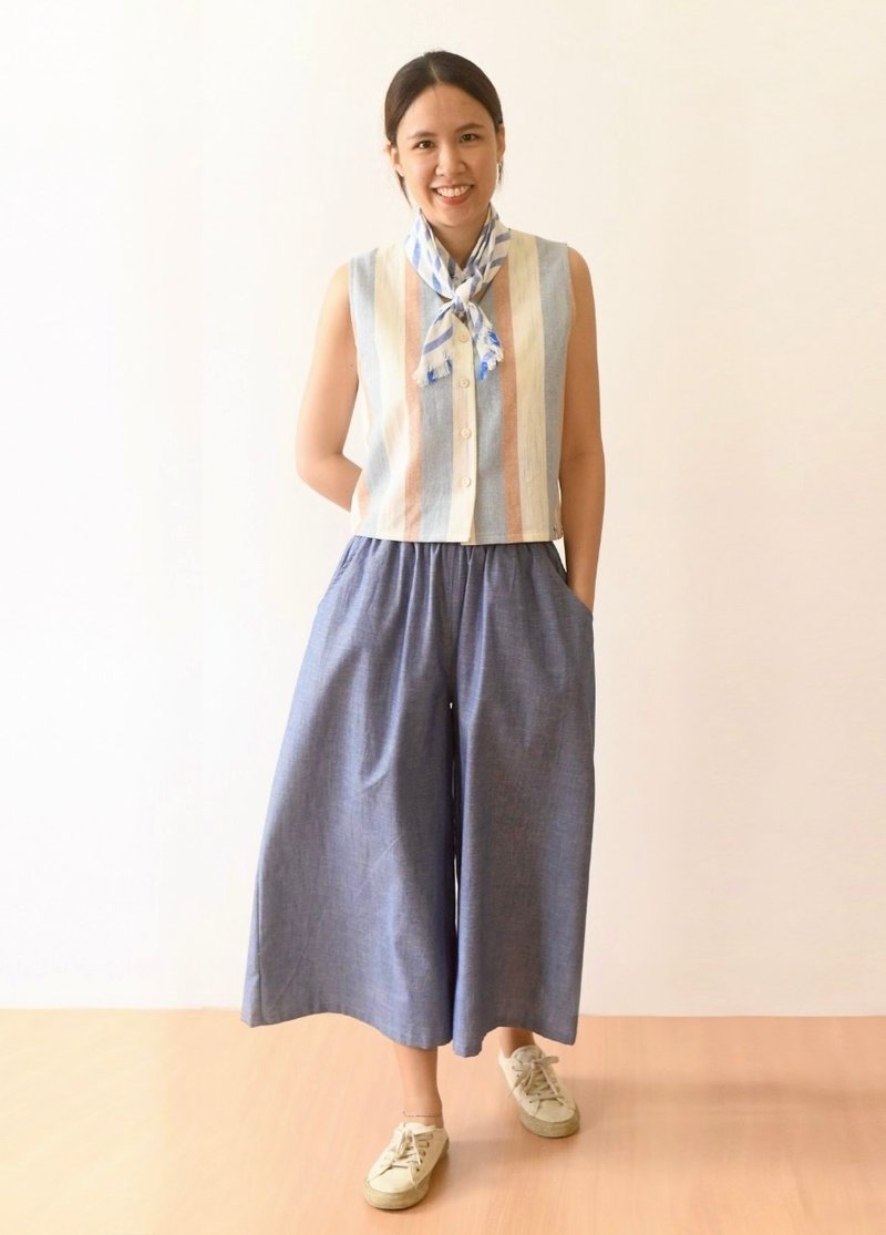 Wide leg pants - 女長褲 - 其他材質 