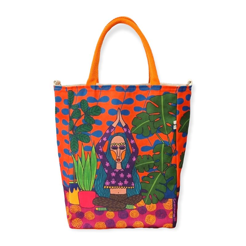CANVAS BAG / YOGA - Handbags & Totes - Cotton & Hemp Multicolor