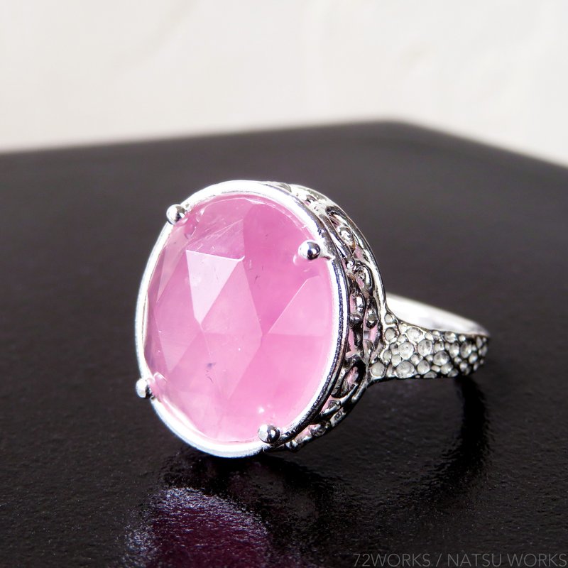 ローズクォーツ リング  Rose Quartz Ring - 戒指 - 寶石 粉紅色