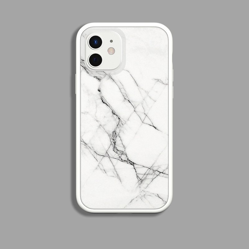 Mod NX邊框背蓋手機殼∣獨家設計-白色大理石Roma for iPhone - 手機配件 - 塑膠 多色