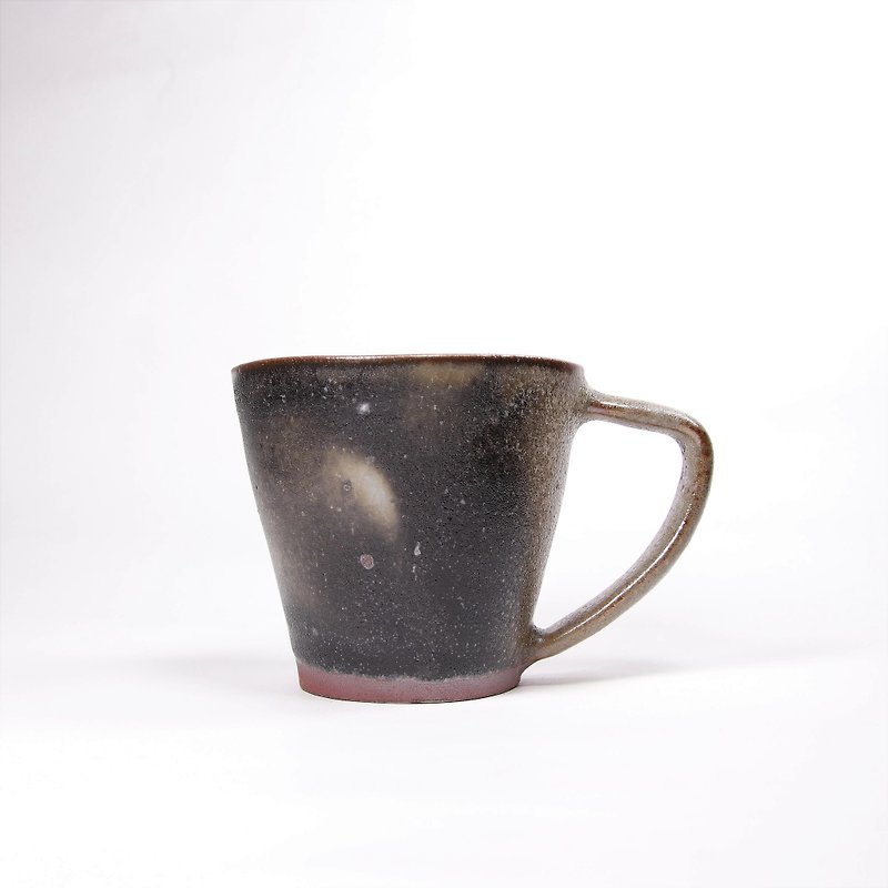 Ming bud kiln l hand made smoky sage glazed square mug - Mugs - Pottery Gray