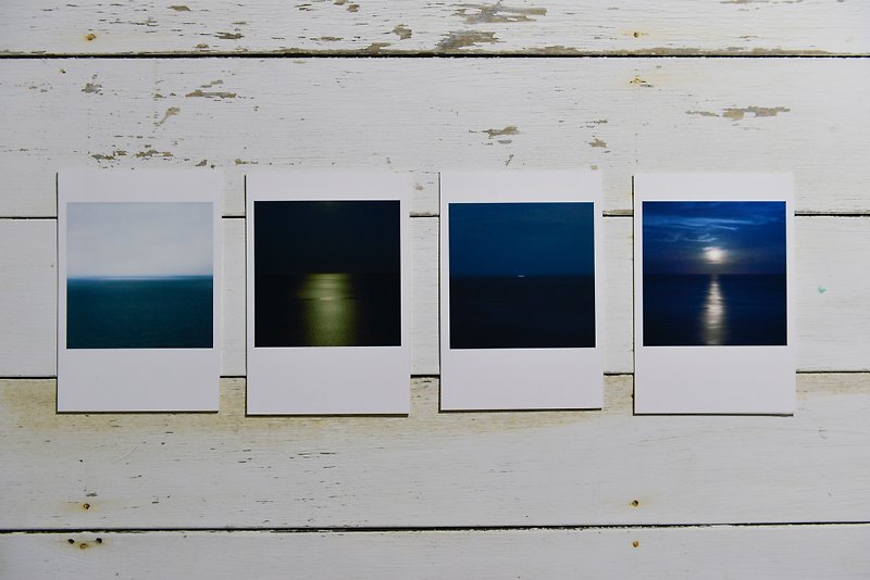 Sea handmade postcard - black time group - การ์ด/โปสการ์ด - กระดาษ สีดำ