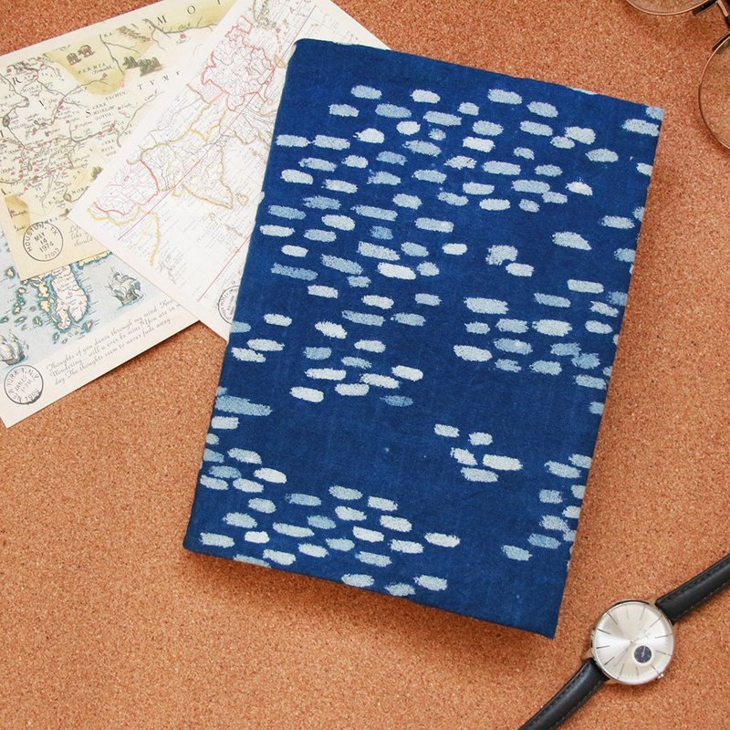 藍映手帳布書衣 - 書衣/書套 - 棉．麻 透明