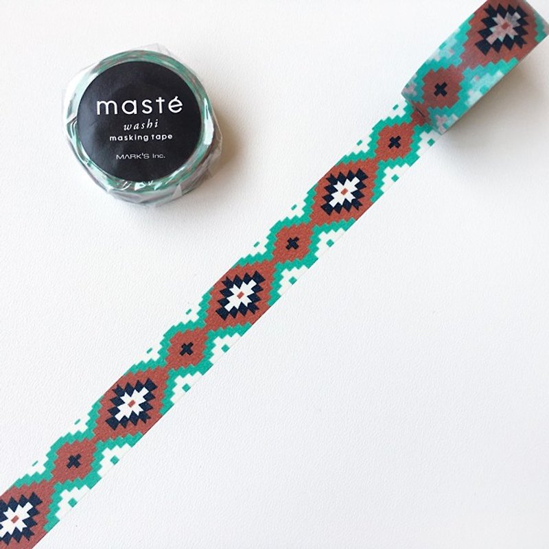 Mastee and paper tape Multi Pattern [Bohemian style (MST-MKT187-OR)] - Washi Tape - Paper Black